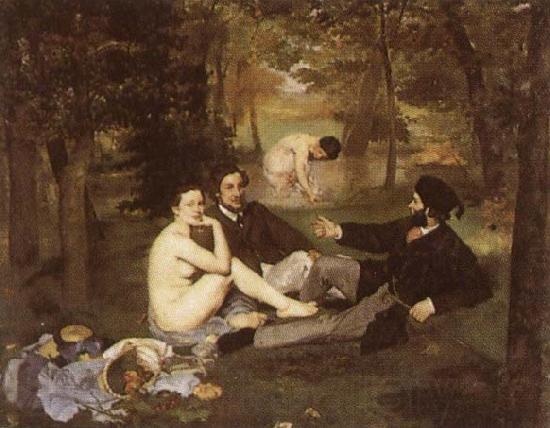 Edouard Manet Le dejeuner sur l herbe France oil painting art